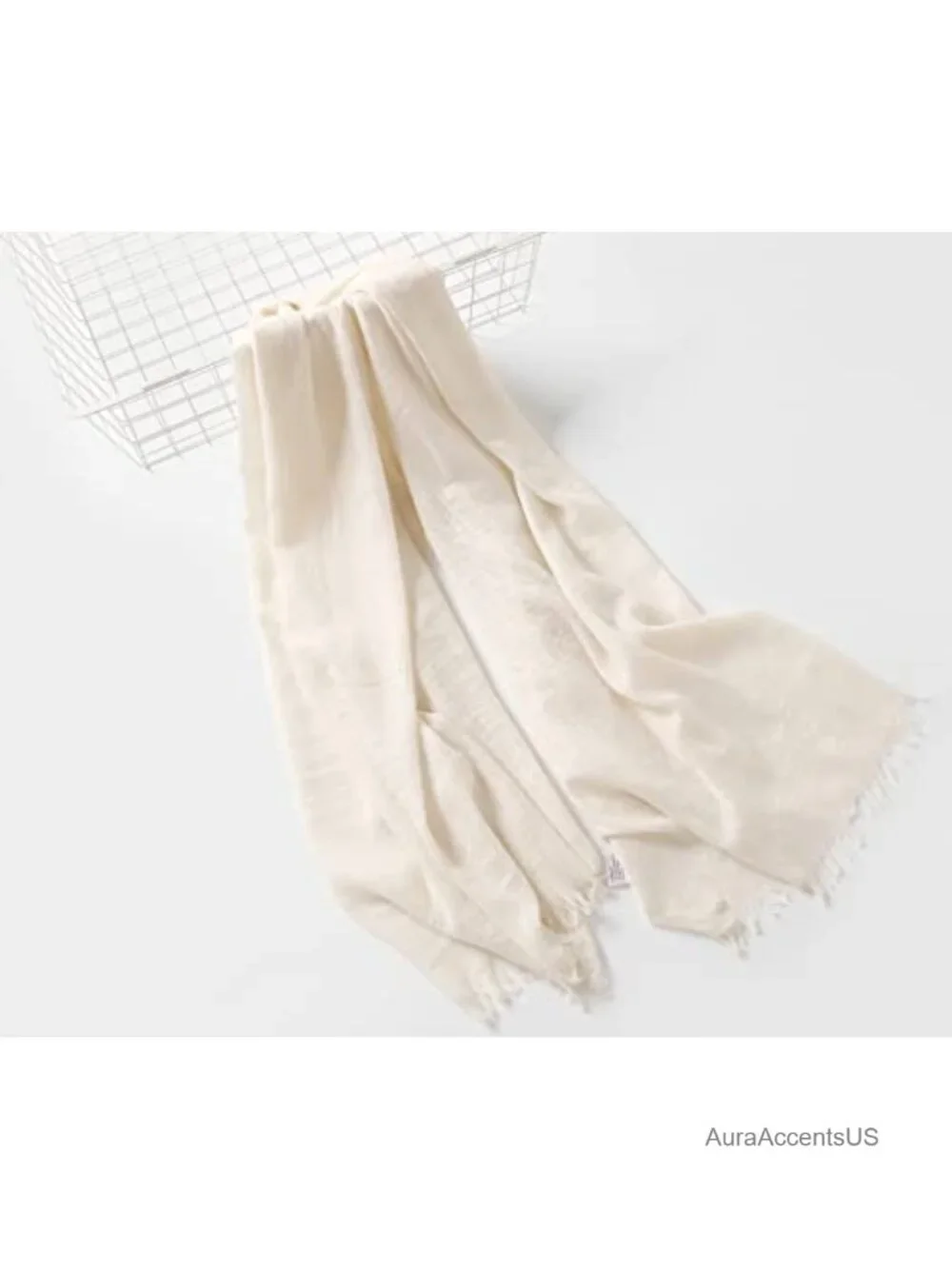 Wide Fringe Scarf Shawl Wrap 80% Polyester 20% Viscose Women Men
